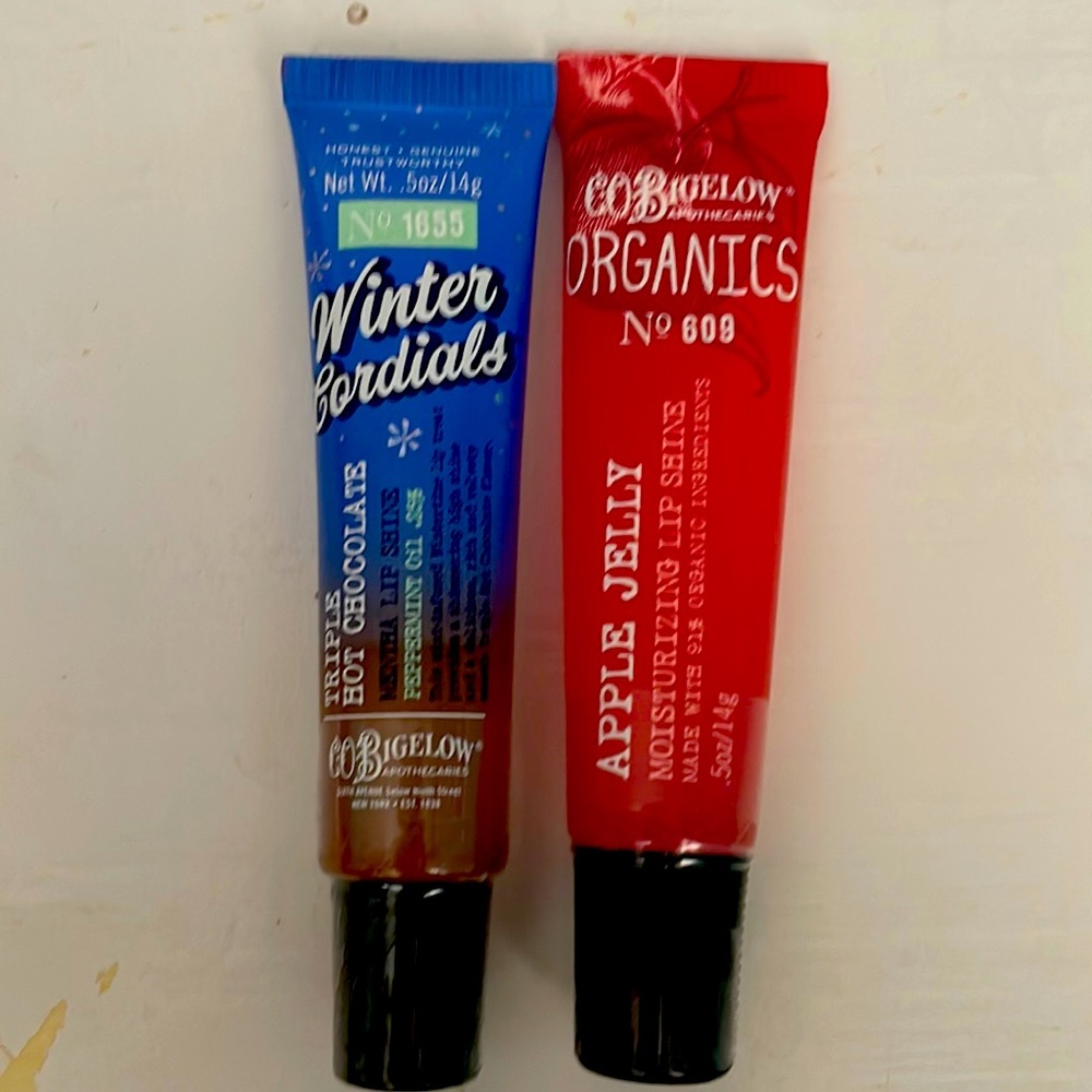 Bath& Body Works Co Bigelow bundle APPLE JELLY AND TRIPLE HOT CHOCOLATE LIPGLOSS